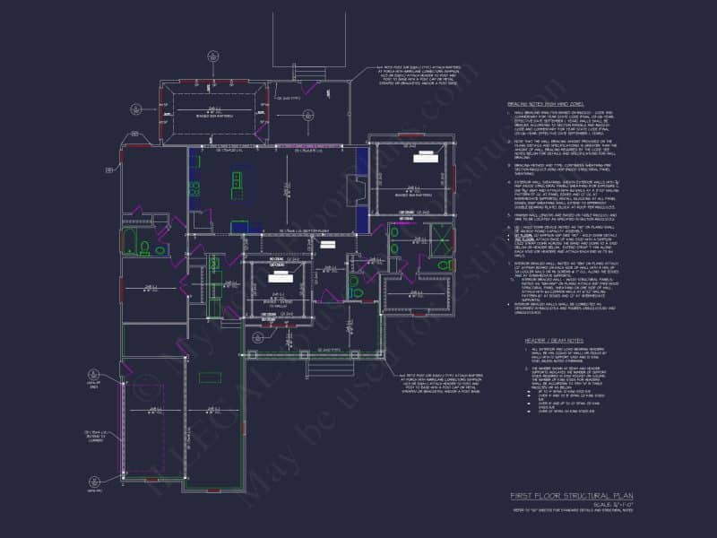 Modern Craftsman house Plan with Spacious Floor Designs