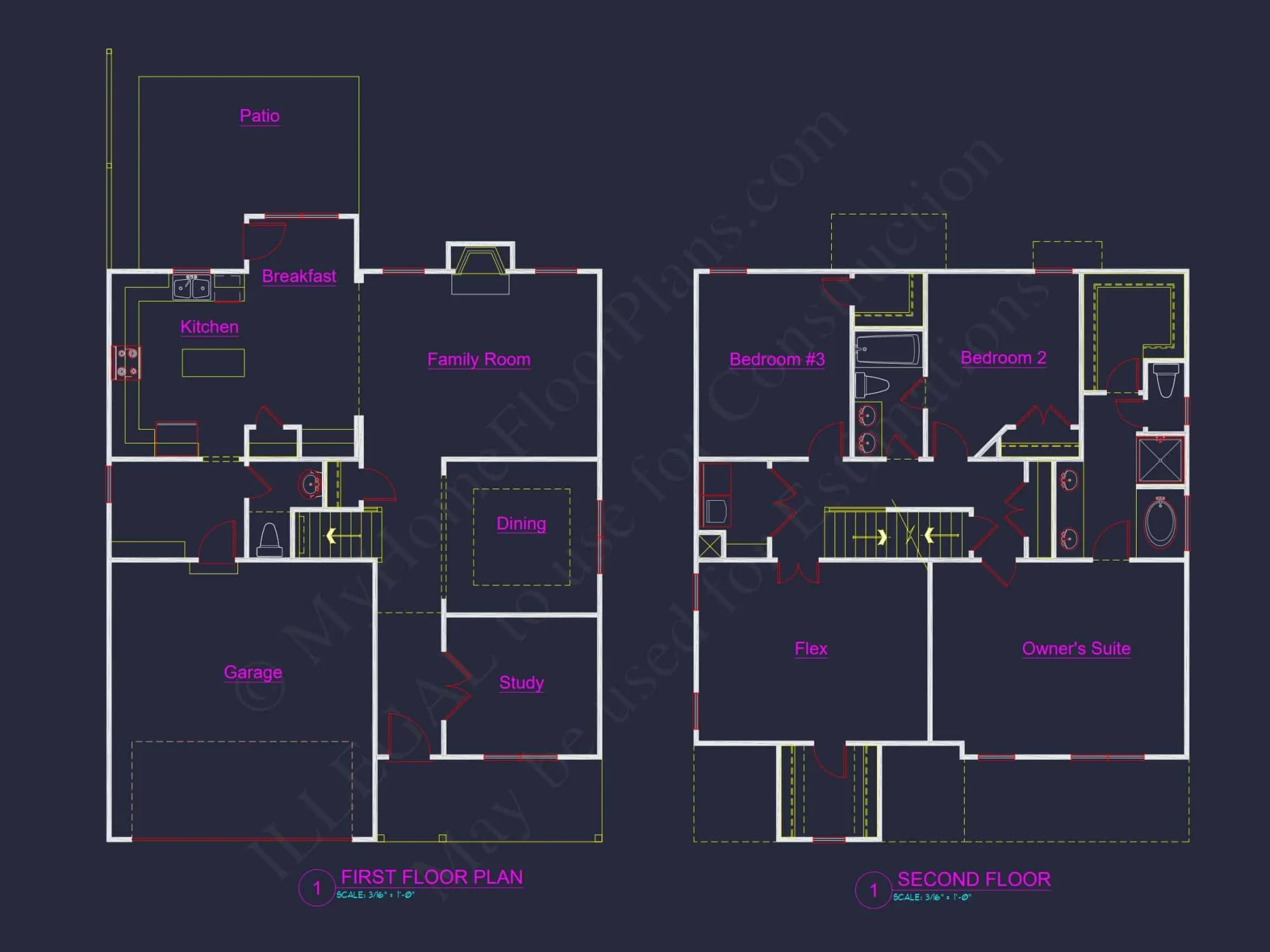 Modern Craftsman house Plan with Spacious Floor Layout and CAD Designs