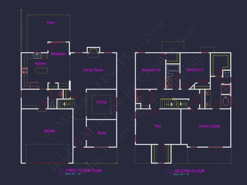 Modern Craftsman house Plan with Spacious Floor Layout and CAD Designs