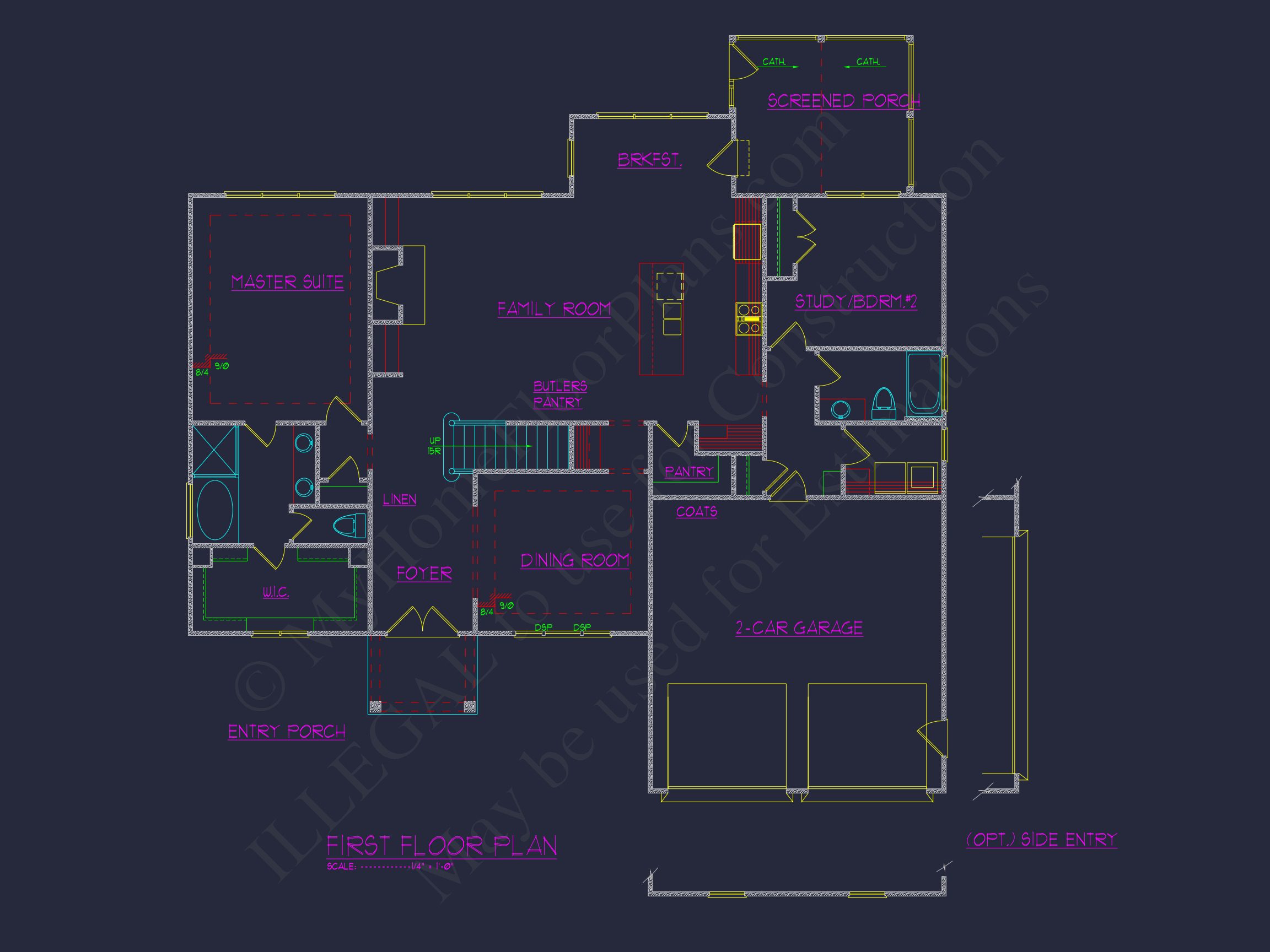 Modern Craftsman house Plan with Spacious Floor Plans & CAD