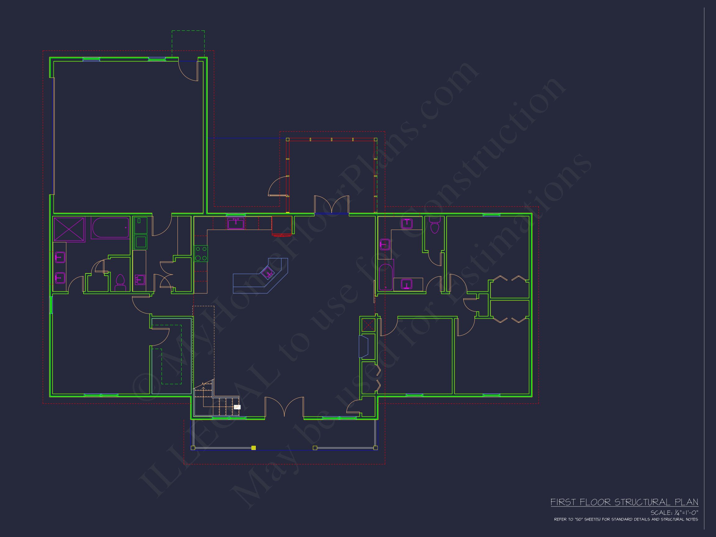 Modern Craftsman house Plan with Spacious Layout and Bonus Room