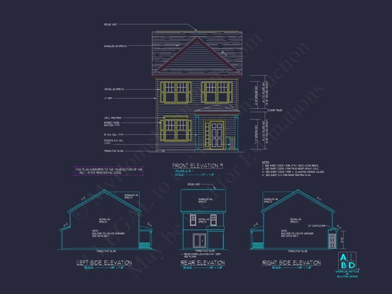 Modern Craftsman house Plan with 2-Story Design and Open Floor Plan
