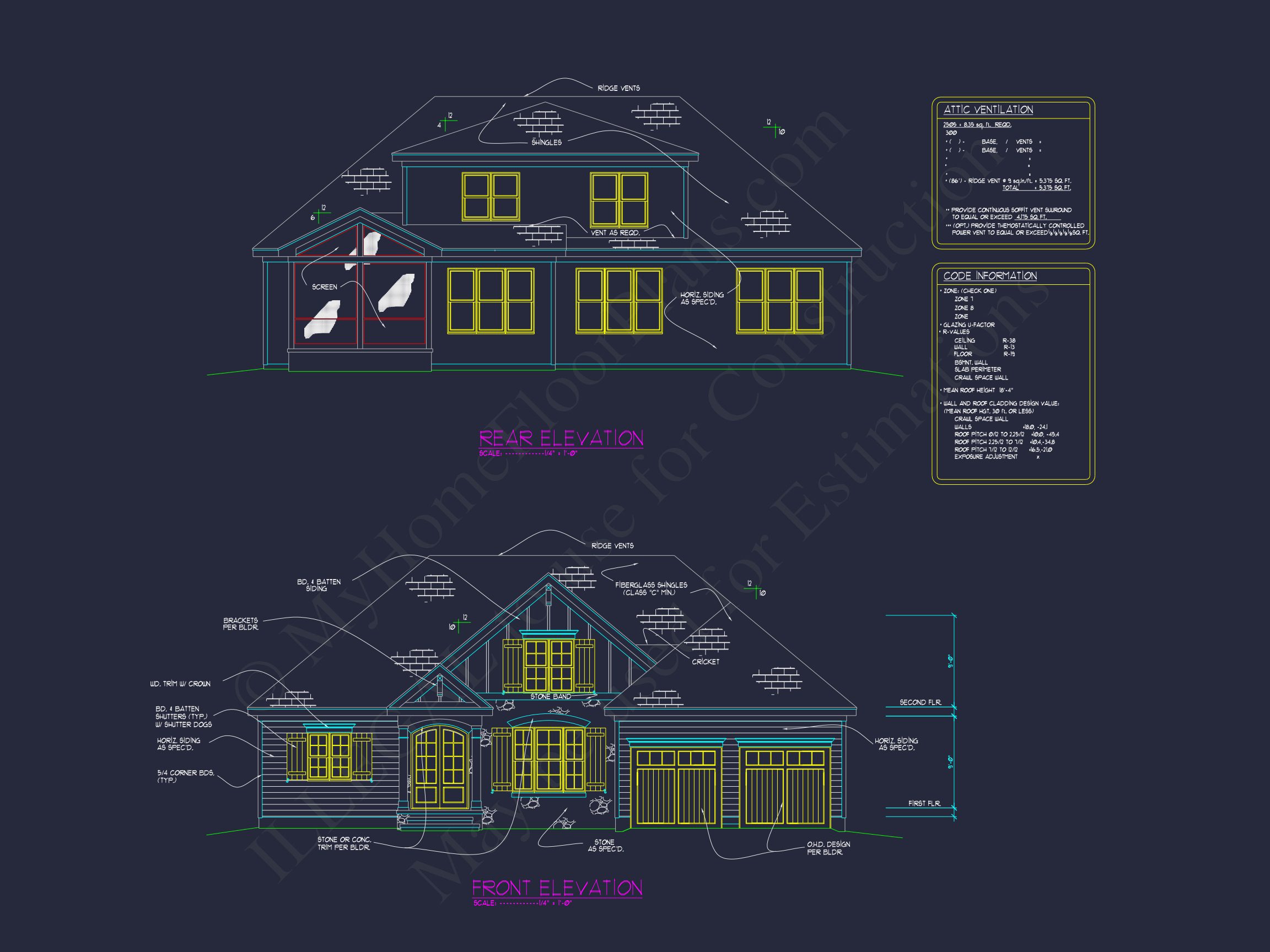 Modern Craftsman house Plan with Spacious Floor Plans & CAD