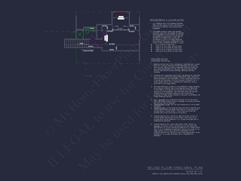 "Modern Craftsman house Plan with Spacious Interior Design, depicted in CAD Blueprints number 93"