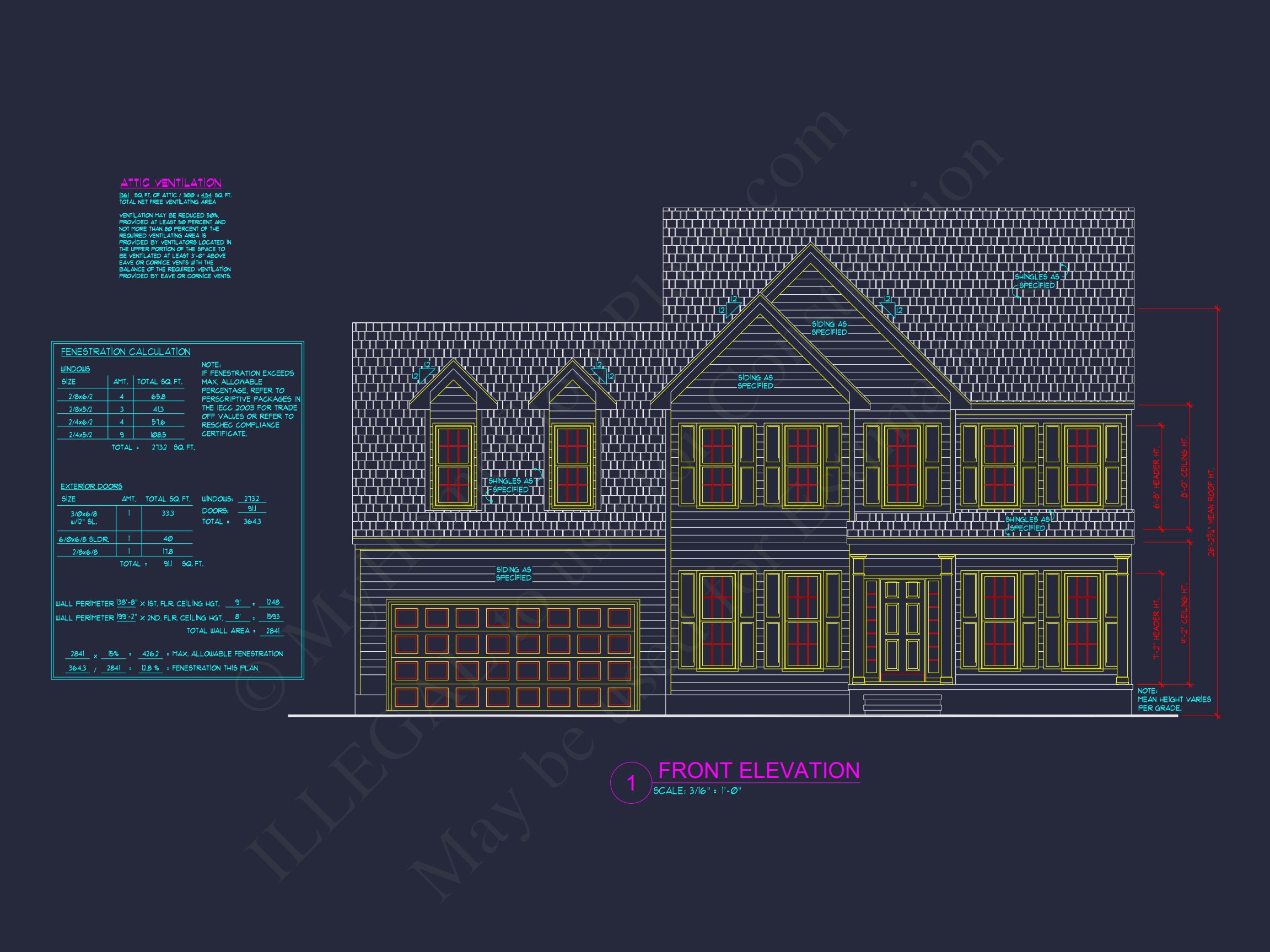 Modern Family house Plan with CAD Blueprint Designs