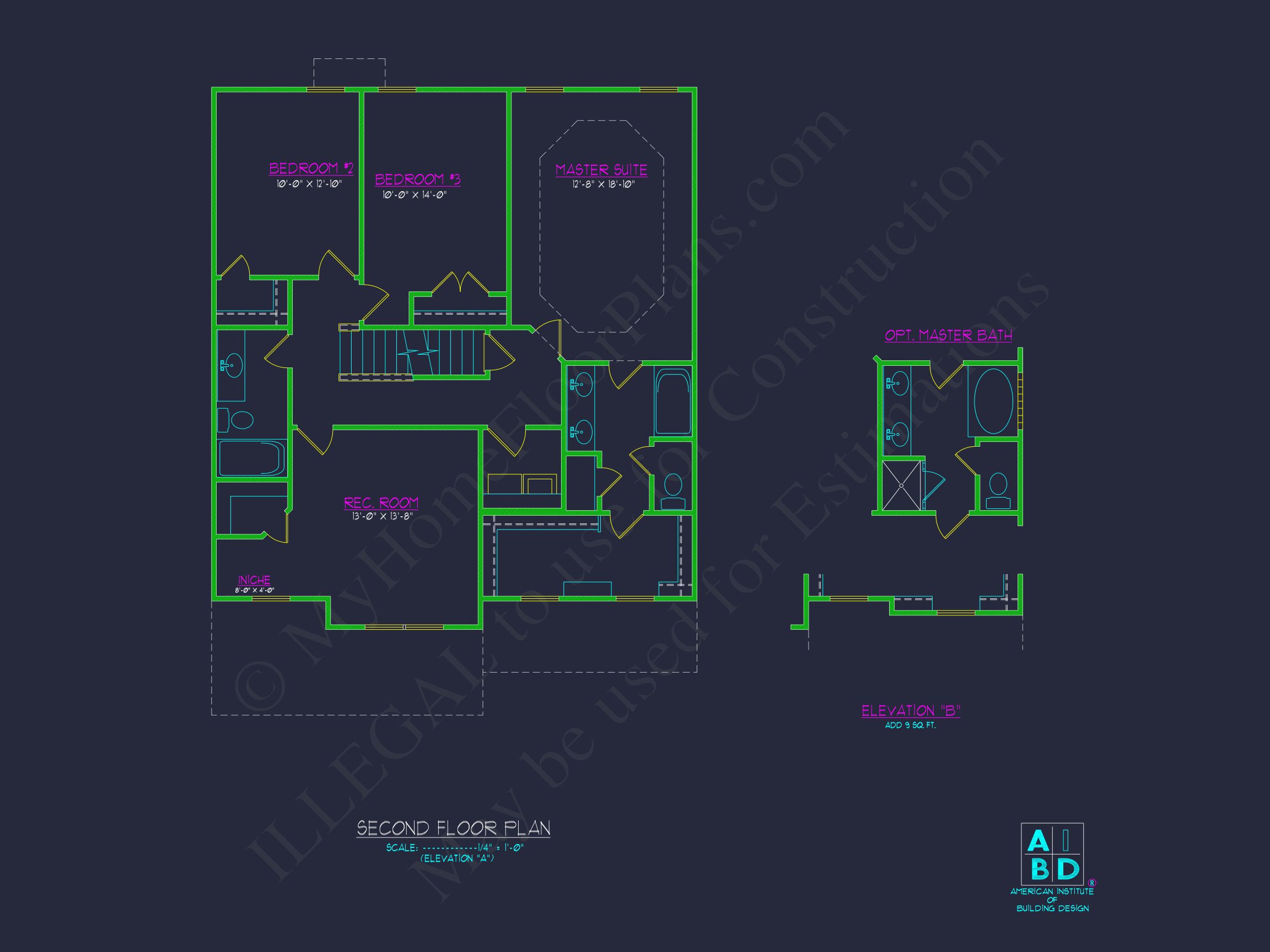 Modern house Design: Beautiful 2-Story Floor Plan Blueprint