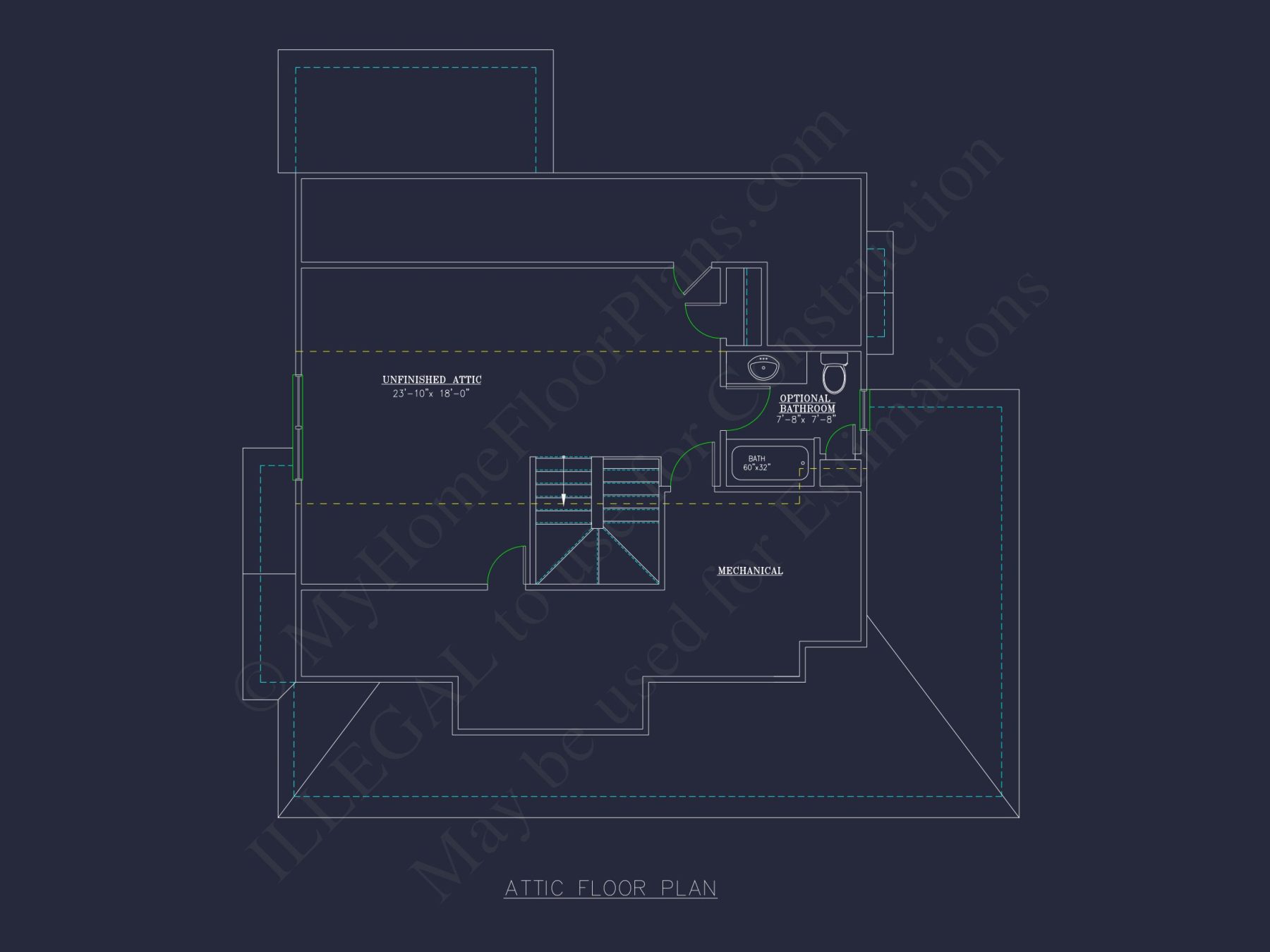 Modern house Design with 2-Story Floor Plan and CAD Blueprints