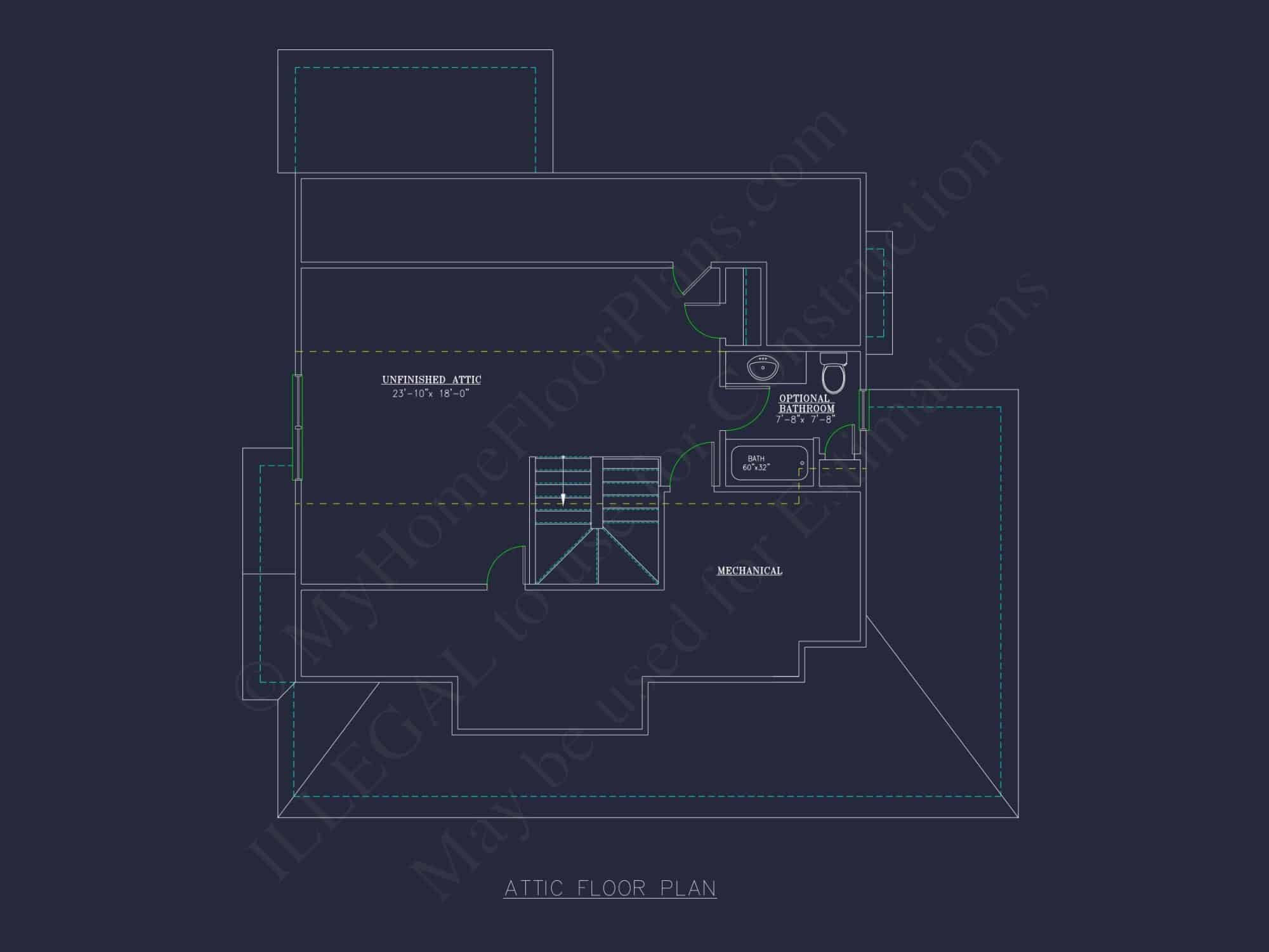 Modern house Design with 2-Story Floor Plan and CAD Blueprints