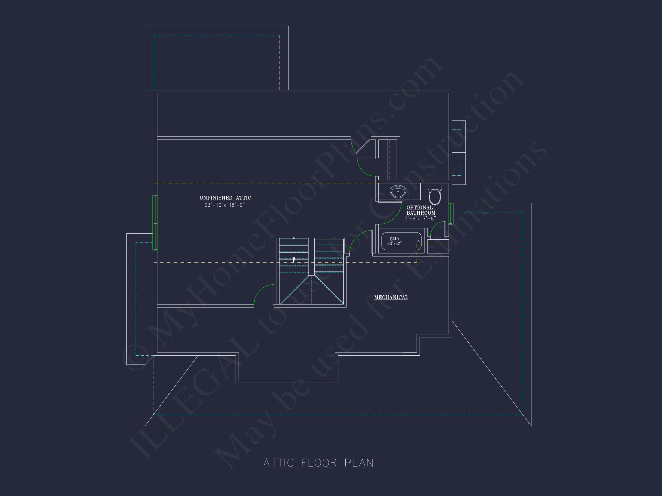 Modern house Design with 2-Story Floor Plan and CAD Blueprints