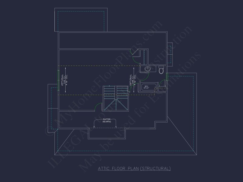 Modern house Design with 2-Story Floor Plan and CAD Blueprints