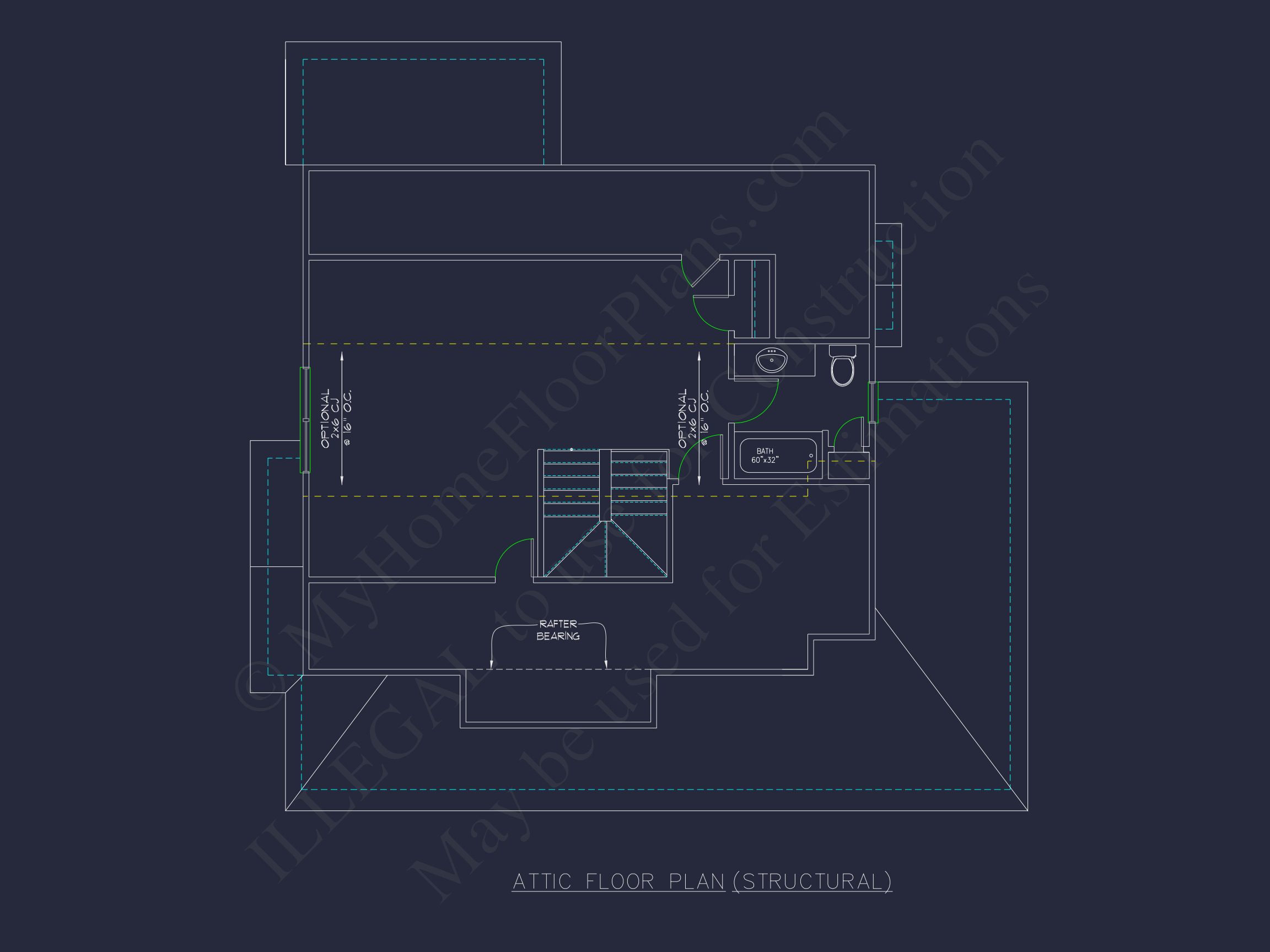 Modern house Design with 2-Story Floor Plan and CAD Blueprints