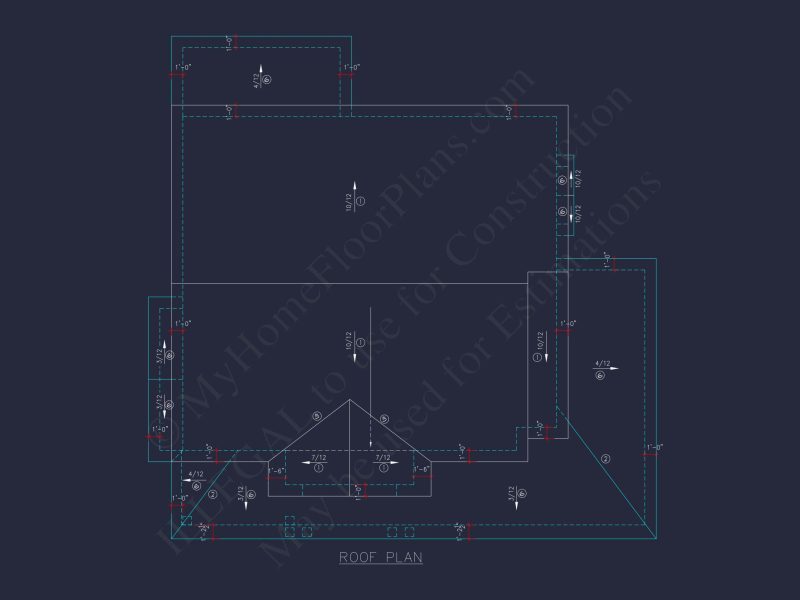 Modern house Design with 2-Story Floor Plan and CAD Blueprints