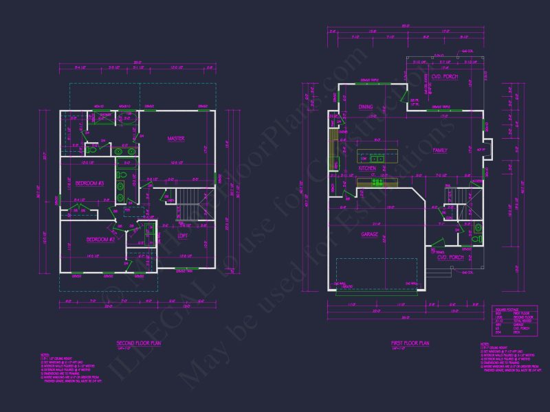 Modern house Design with Spacious CAD Floor Plans: Blueprint Guide