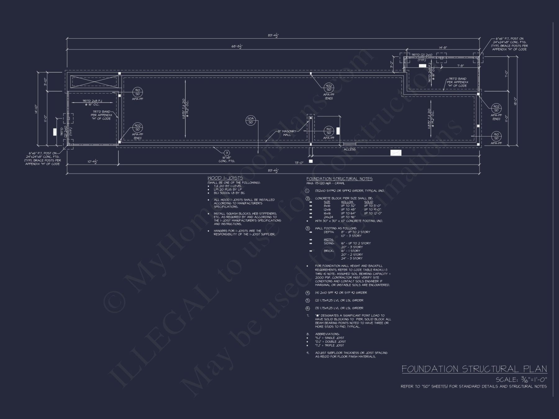 Modern house Floor Plan with 2-Story Blueprint and CAD Designs