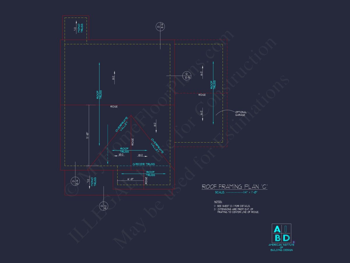Modern house Floor Plan with 2-Story CAD Blueprint Designs