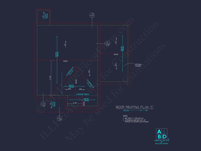 Modern house Floor Plan with 2-Story CAD Blueprint Designs