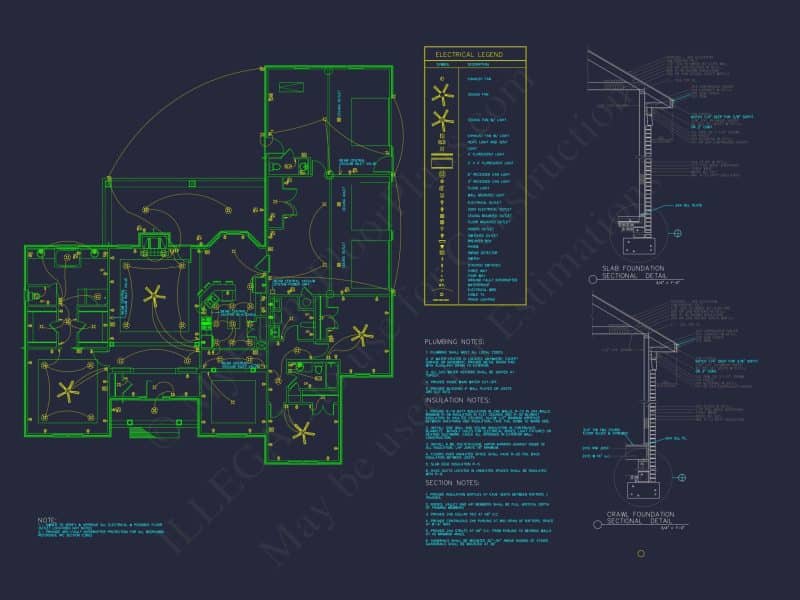 Modern house Floor Plan with 3 Beds, CAD Designs, and Workshop