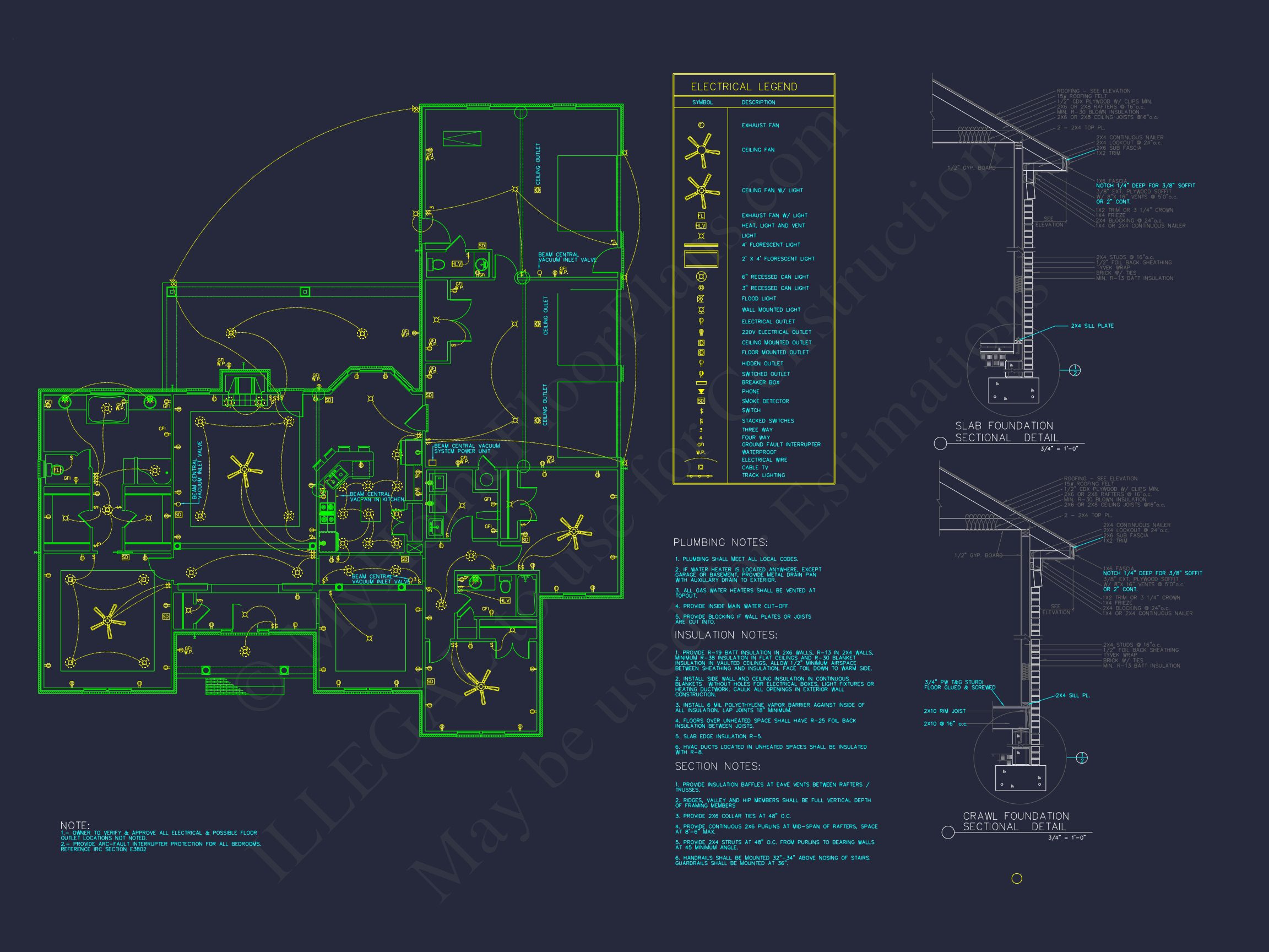 Modern house Floor Plan with 3 Beds,CAD Designs,and Workshop