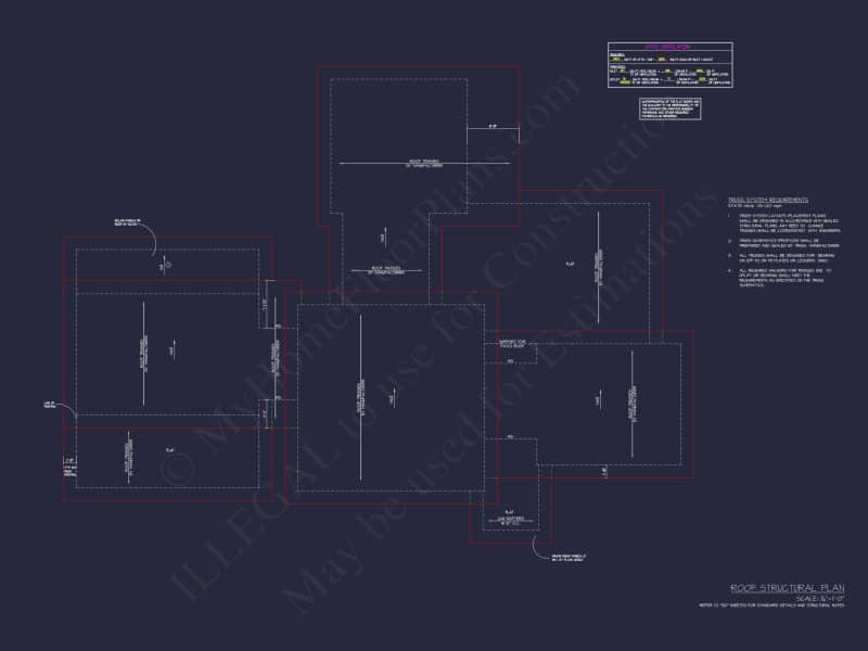 Modern house Floor Plan with 3-Car Garage and CAD Designs
