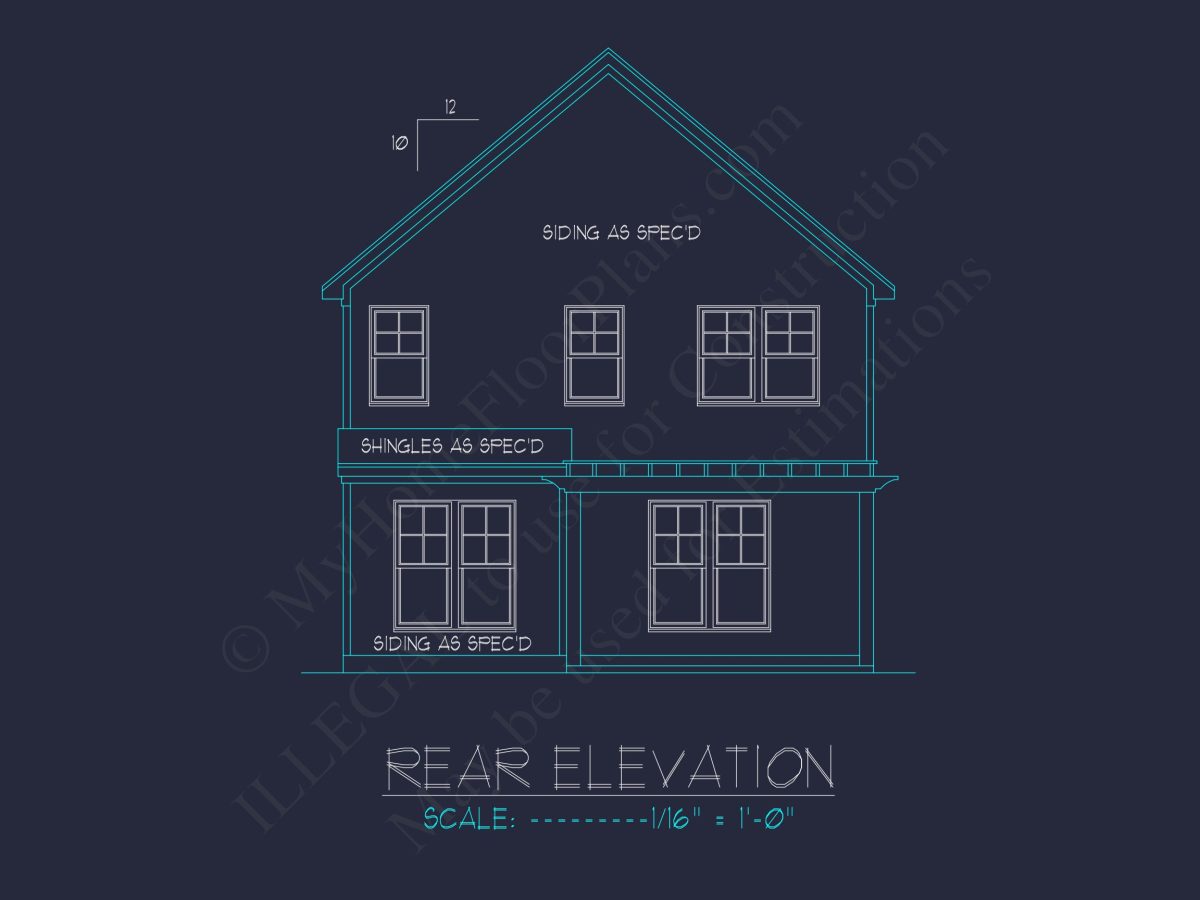 Modern house Plan: 2-Story Floor Plan with CAD Designs