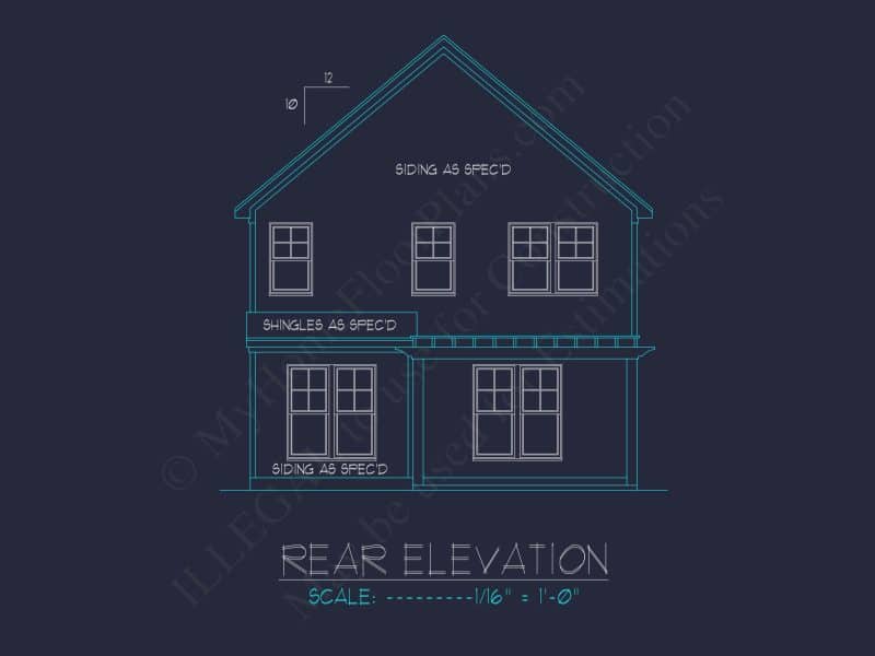 Modern house Plan: 2-Story Floor Plan with CAD Designs