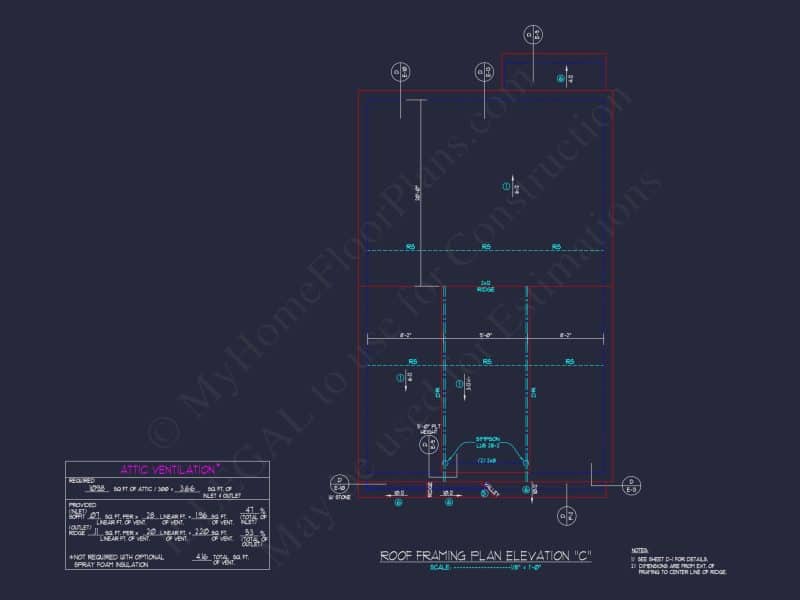 Modern house Plan: 2-Story Floor Plan with CAD Designs