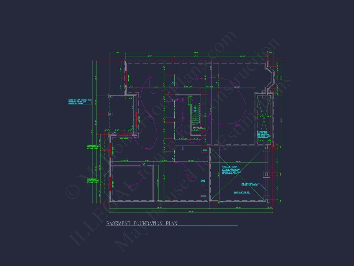 Modern house Plan: Blueprint, CAD Designs for Spacious Living