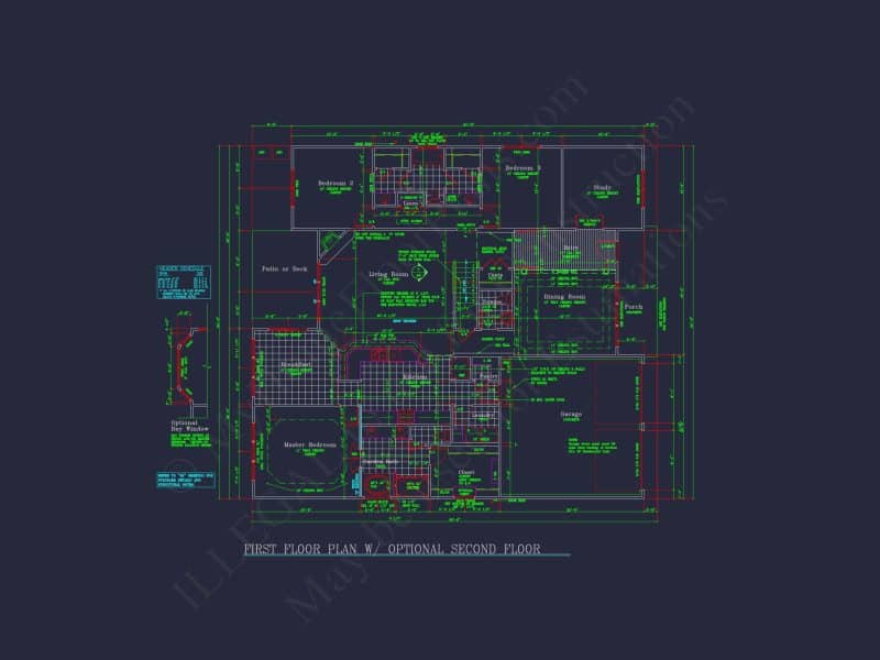 Modern house Plan: Blueprint, CAD Designs for Spacious Living