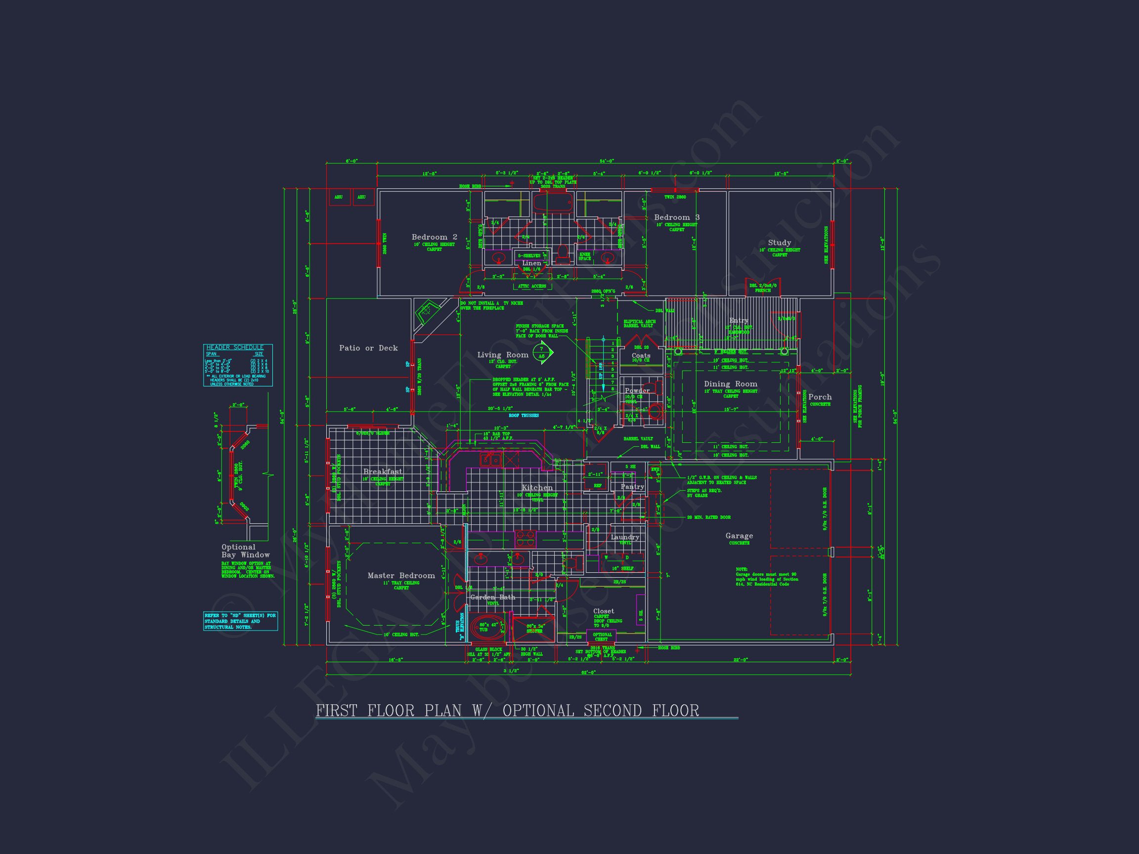 Modern house Plan: Blueprint,CAD Designs for Spacious Living