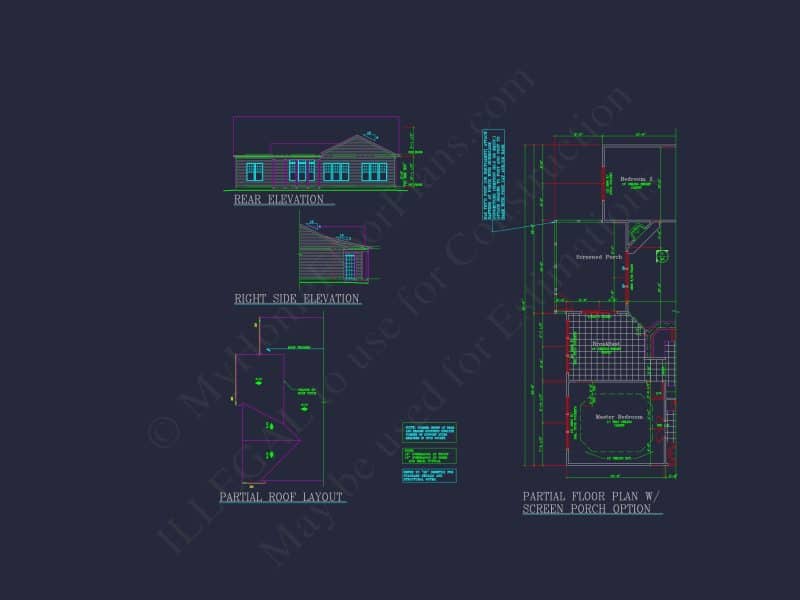 Modern house Plan: Blueprint, CAD Designs for Spacious Living