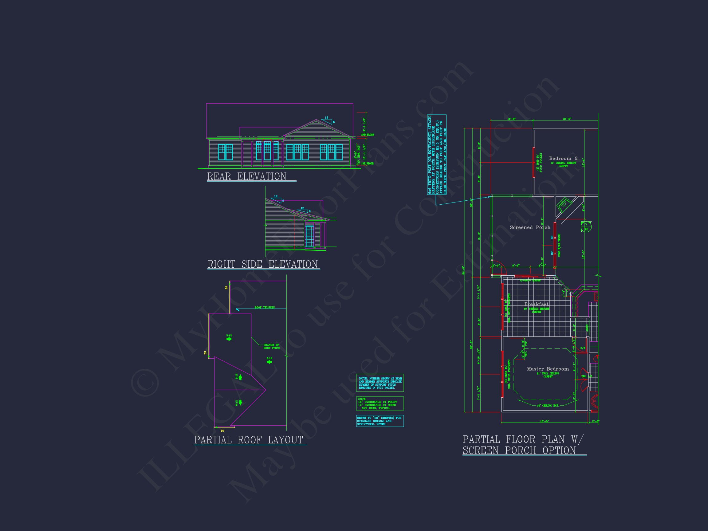 Modern house Plan: Blueprint,CAD Designs for Spacious Living