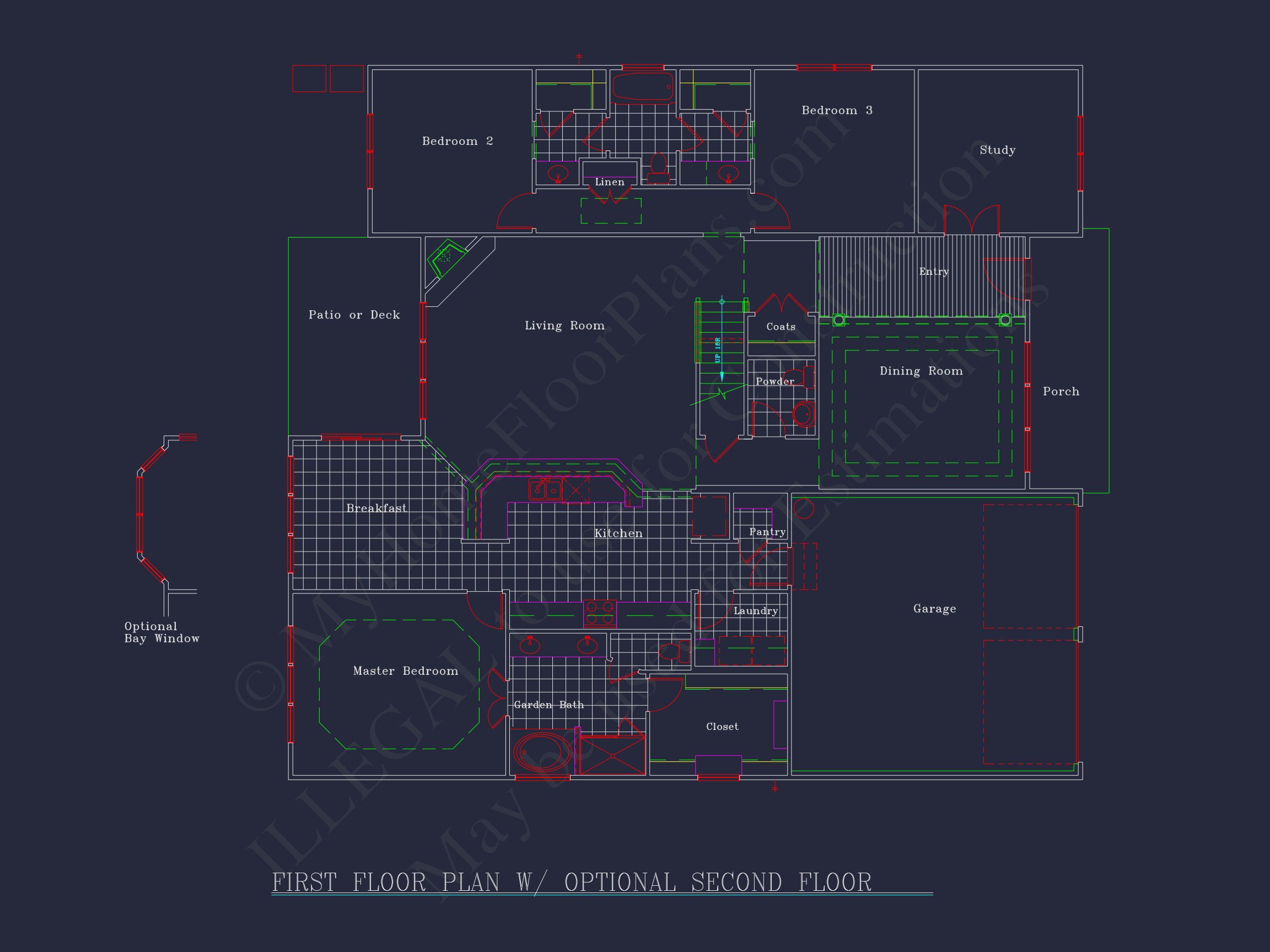 Modern house Plan: Blueprint,CAD Designs for Spacious Living