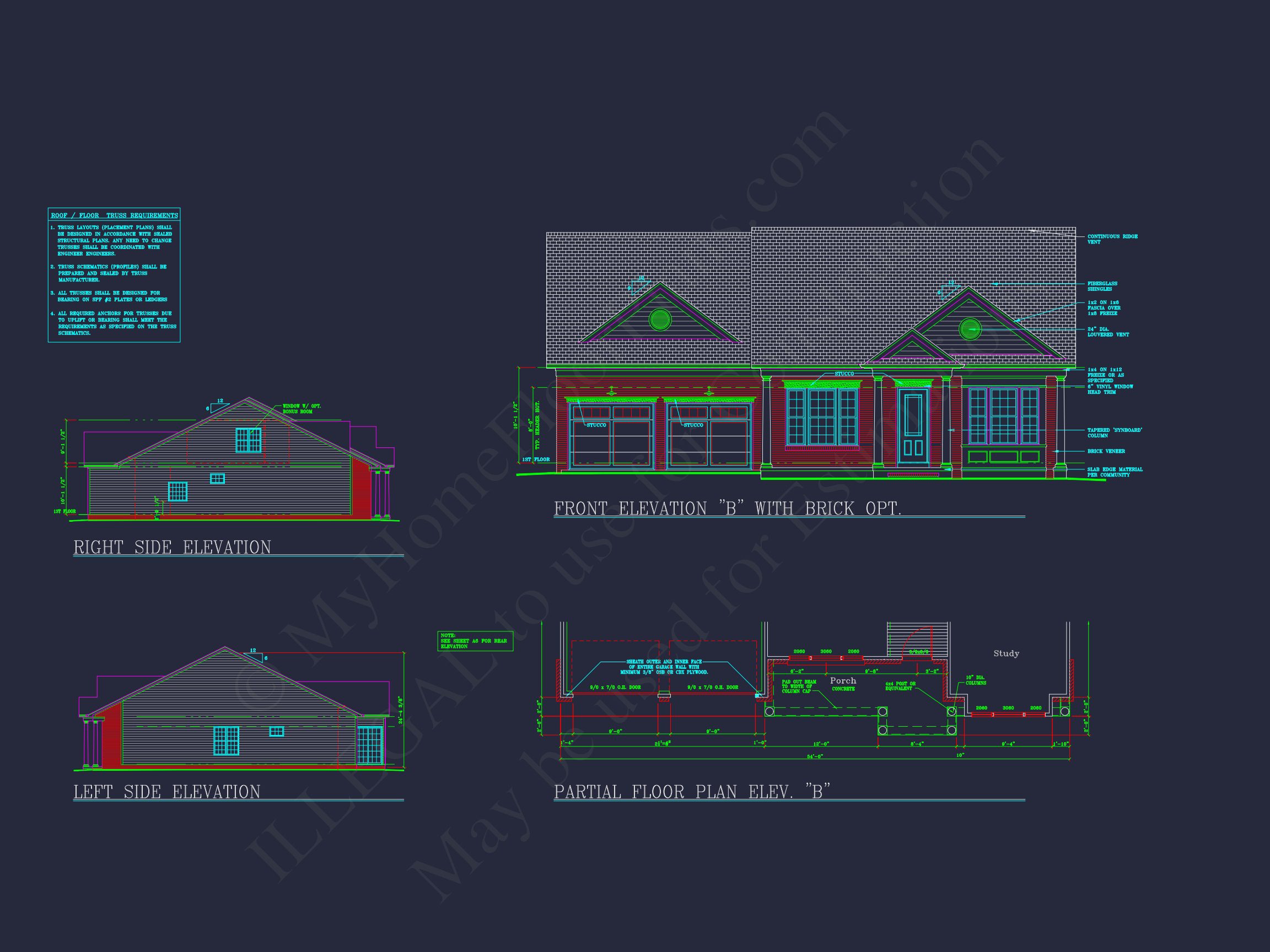 Modern house Plan: Blueprint,CAD Designs for Spacious Living
