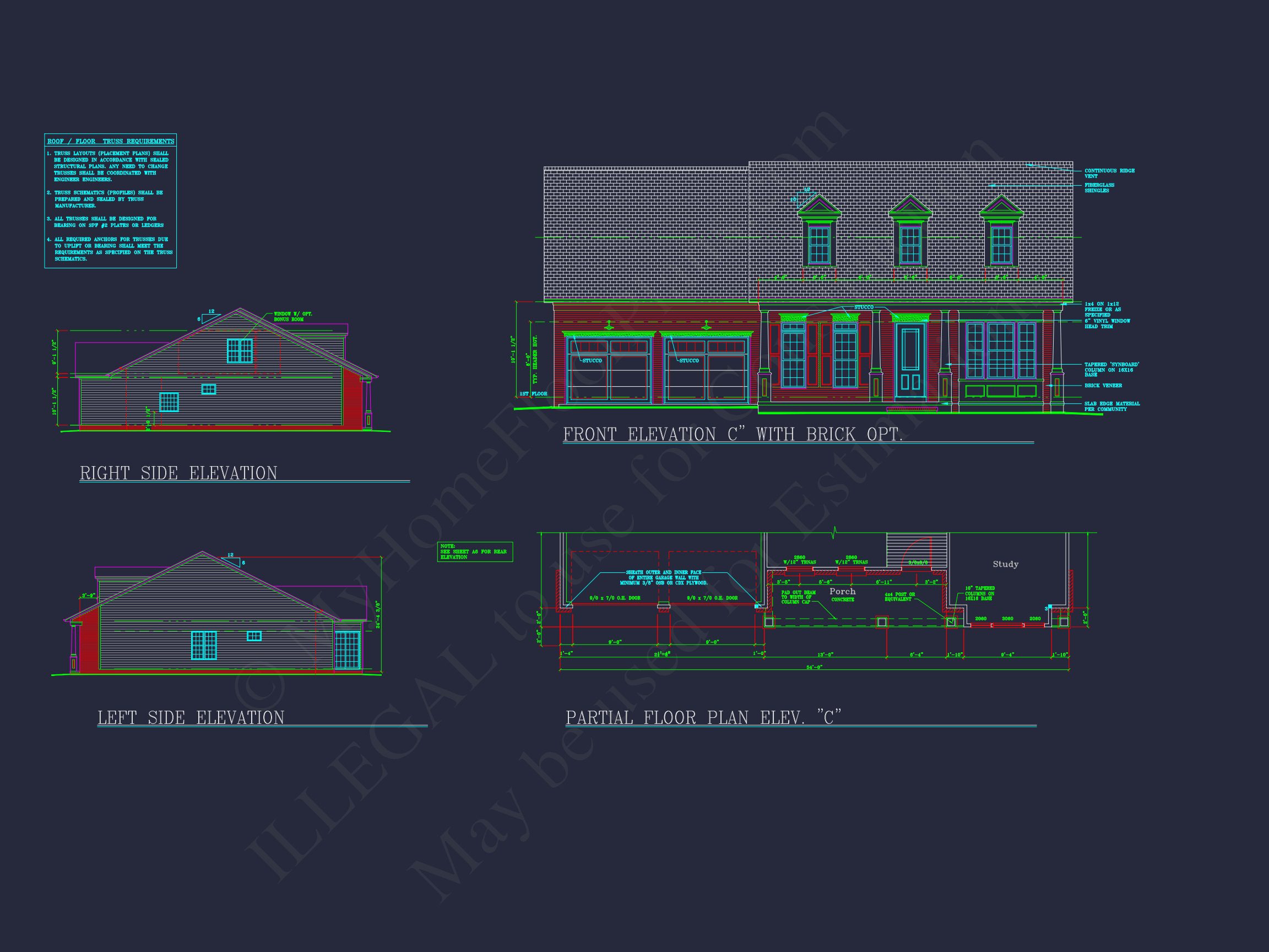 Modern house Plan: Blueprint,CAD Designs for Spacious Living