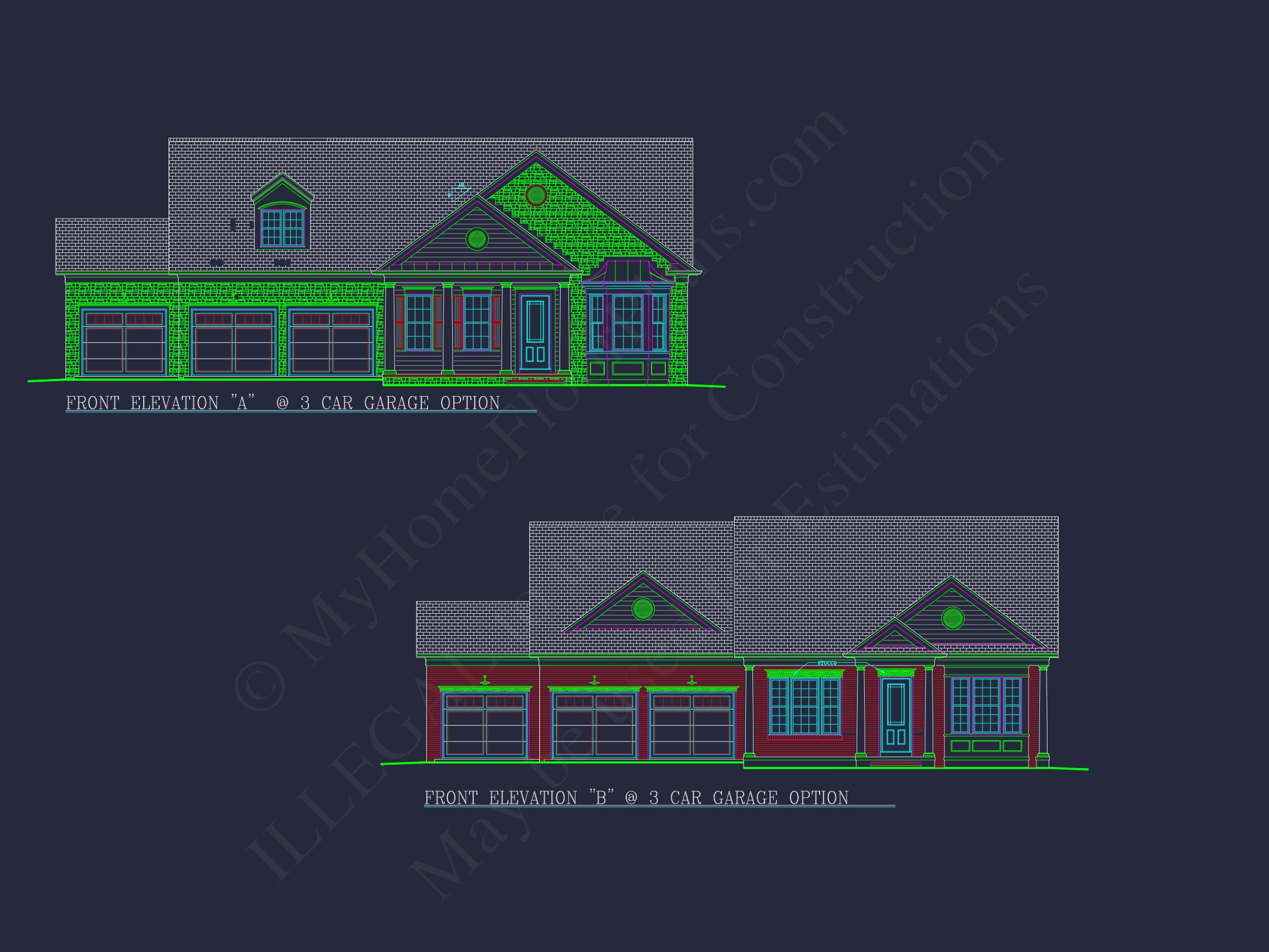 Modern house Plan: Blueprint,CAD Designs for Spacious Living