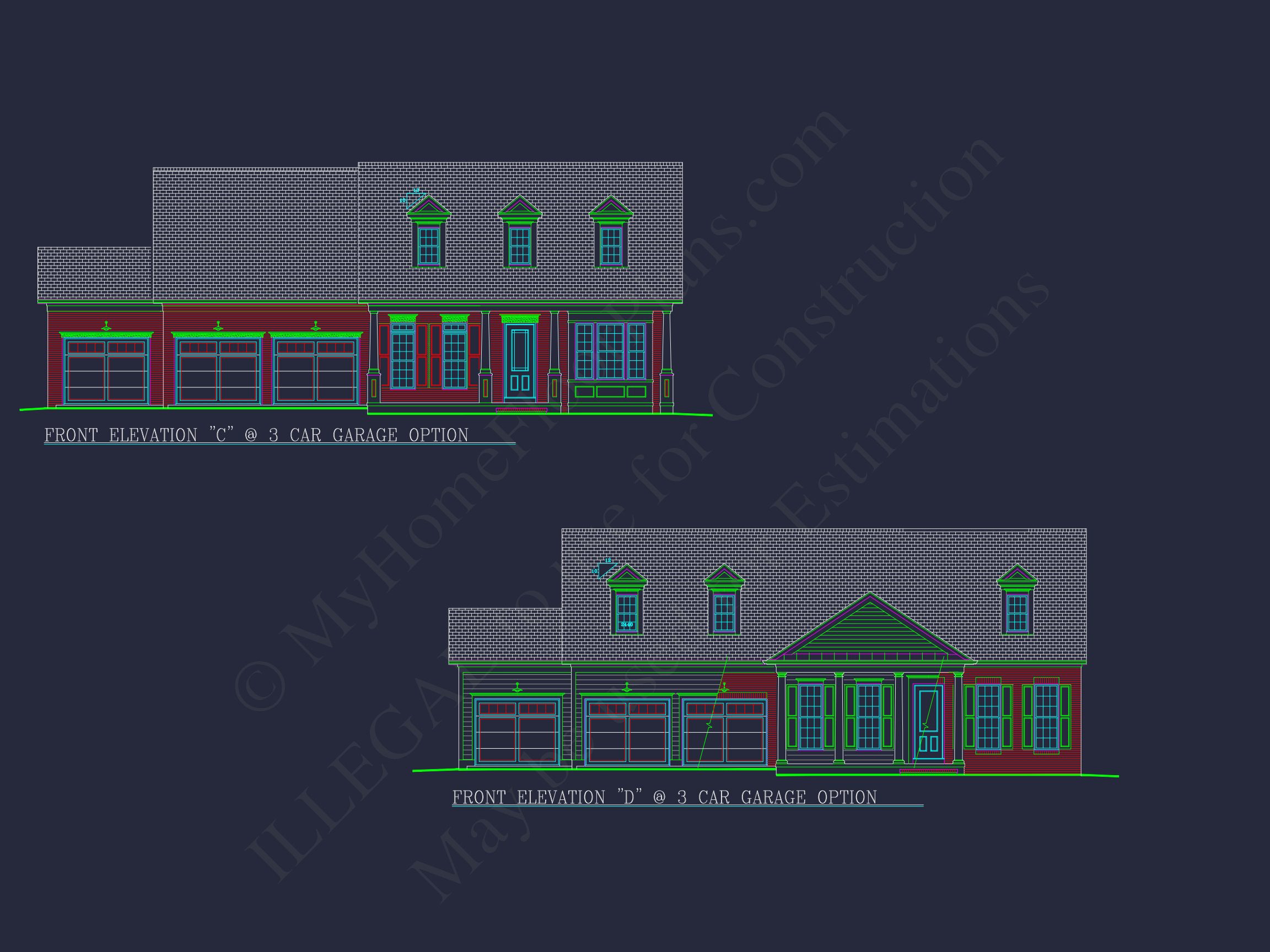 Modern house Plan: Blueprint,CAD Designs for Spacious Living