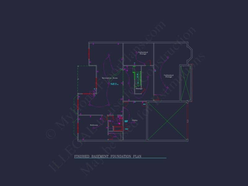 Modern house Plan: Blueprint, CAD Designs for Spacious Living