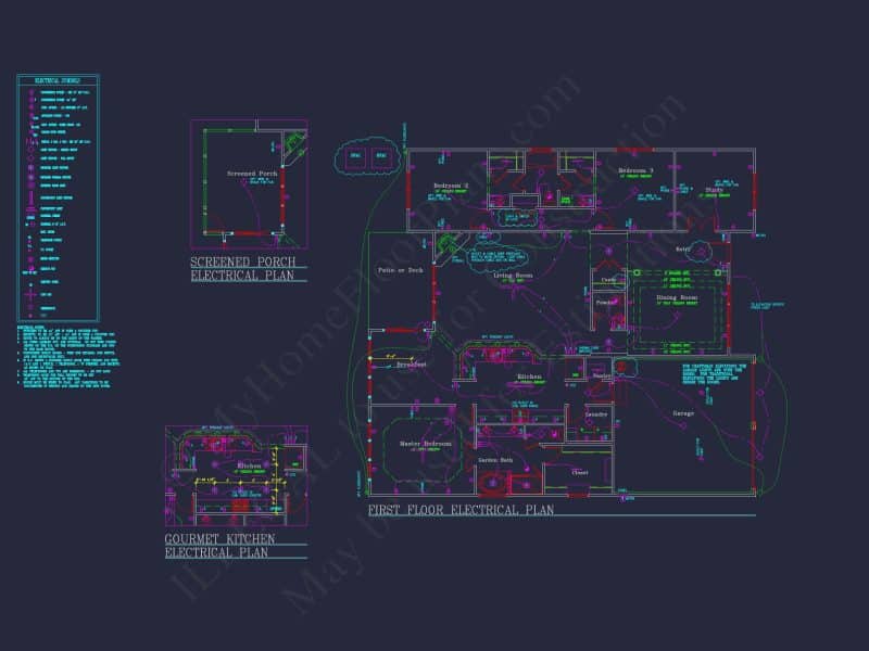 Modern house Plan: Blueprint, CAD Designs for Spacious Living