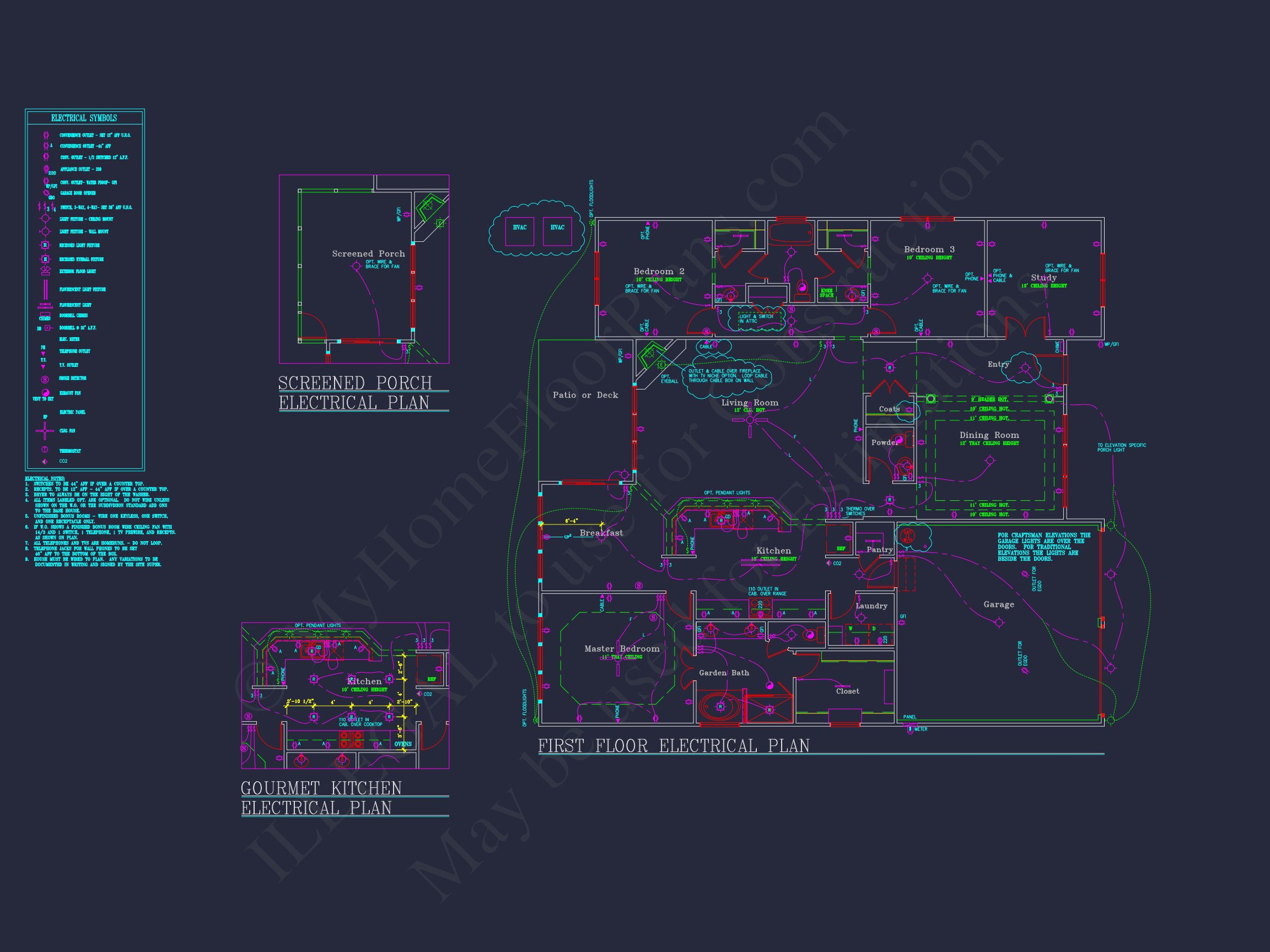 Modern house Plan: Blueprint,CAD Designs for Spacious Living