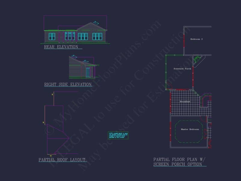 Modern house Plan: Blueprint, CAD Designs for Spacious Living