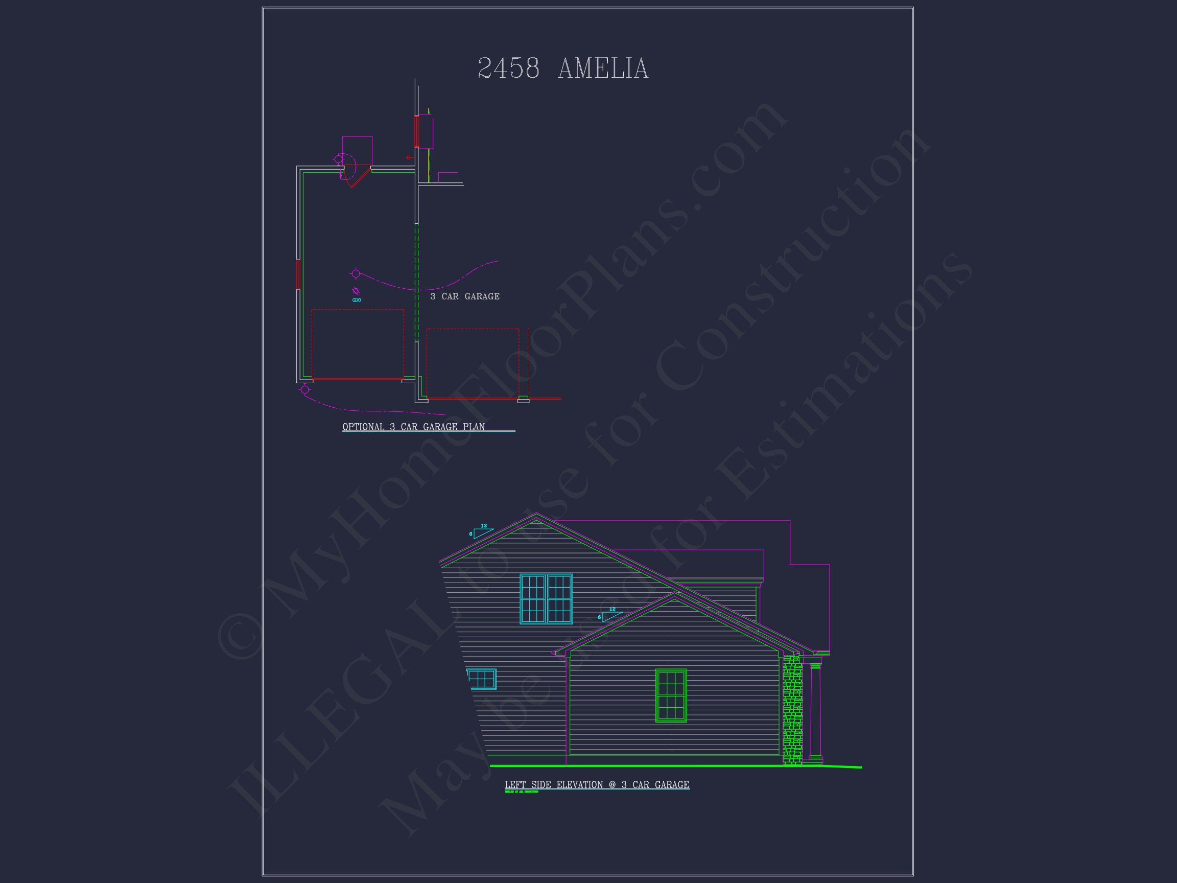 Modern house Plan: Blueprint,CAD Designs for Spacious Living