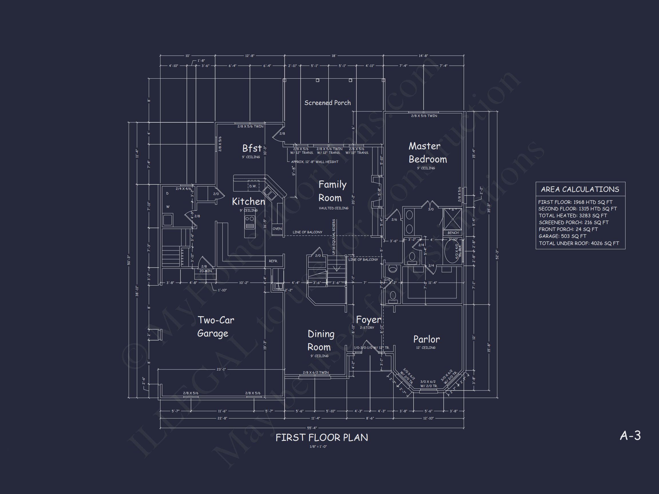 Modern house Plan Design with 2 Stories,4 Beds,and CAD Blueprint