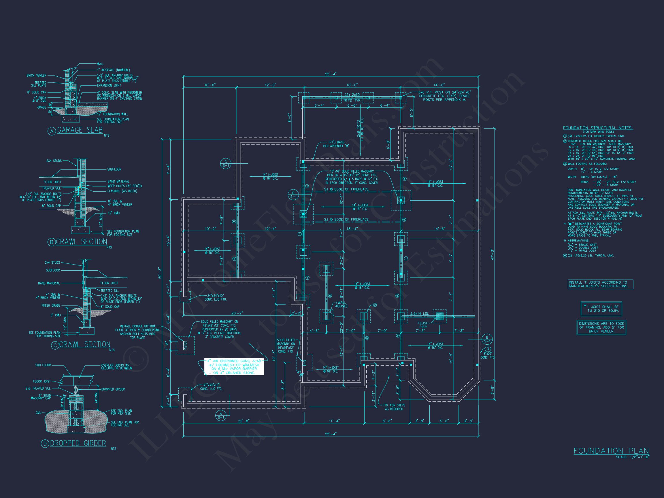 Modern house Plan Design with 2 Stories,4 Beds,and CAD Blueprint