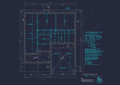 Modern house Plan: Detailed Floor Plan & CAD Blueprint Designs