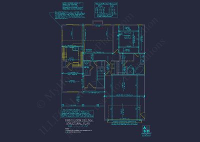 Modern house Plan: Detailed Floor Plan & CAD Blueprint Designs