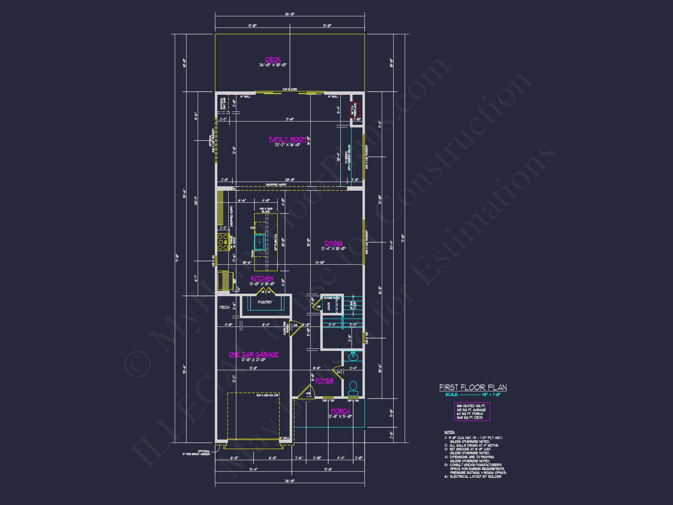 Modern house Plan with 2 Floors and Open-Concept Designs