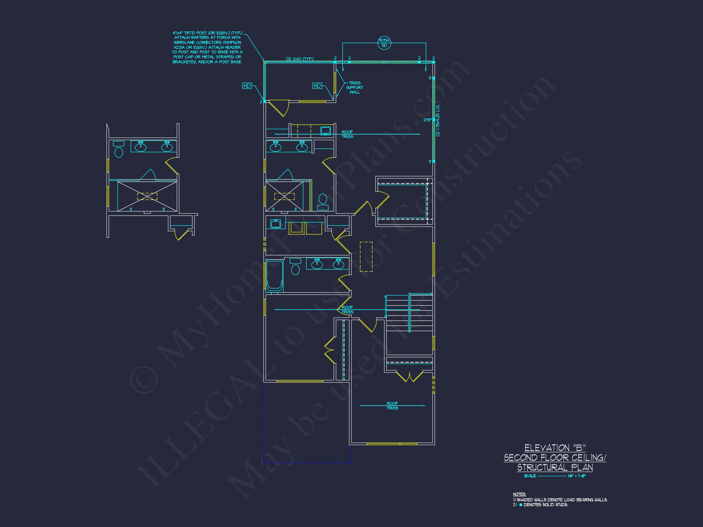 Modern house Plan with 2 Floors and Open-Concept Designs