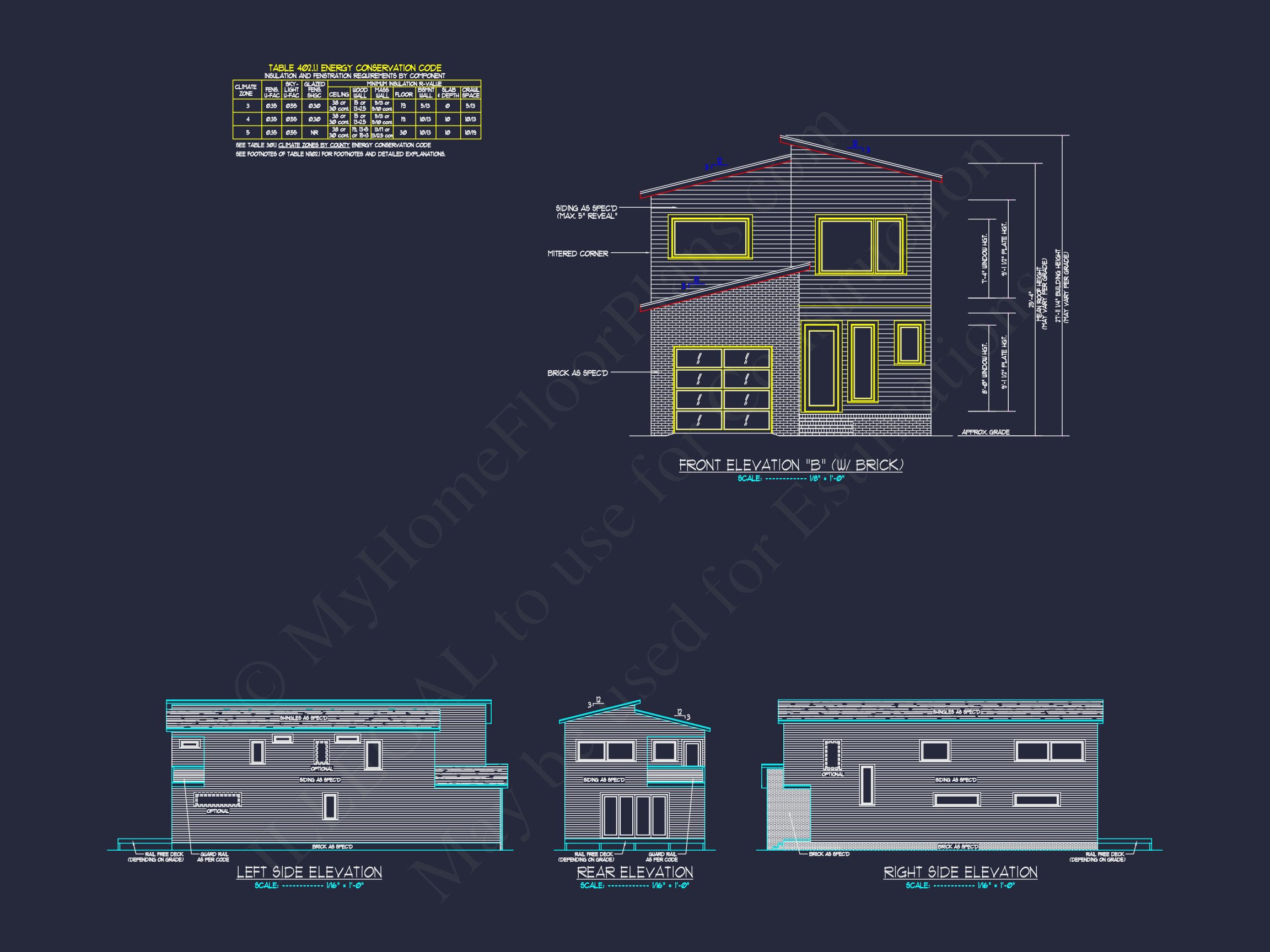 Modern house Plan with 2 Floors and Open-Concept Designs