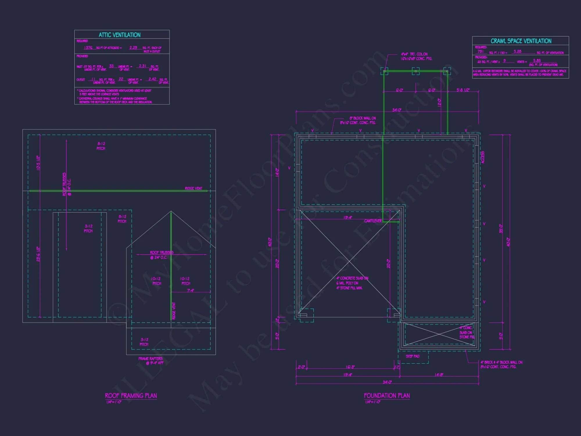 Modern house Plan with 2 Stories, 3 Beds, and Open Designs