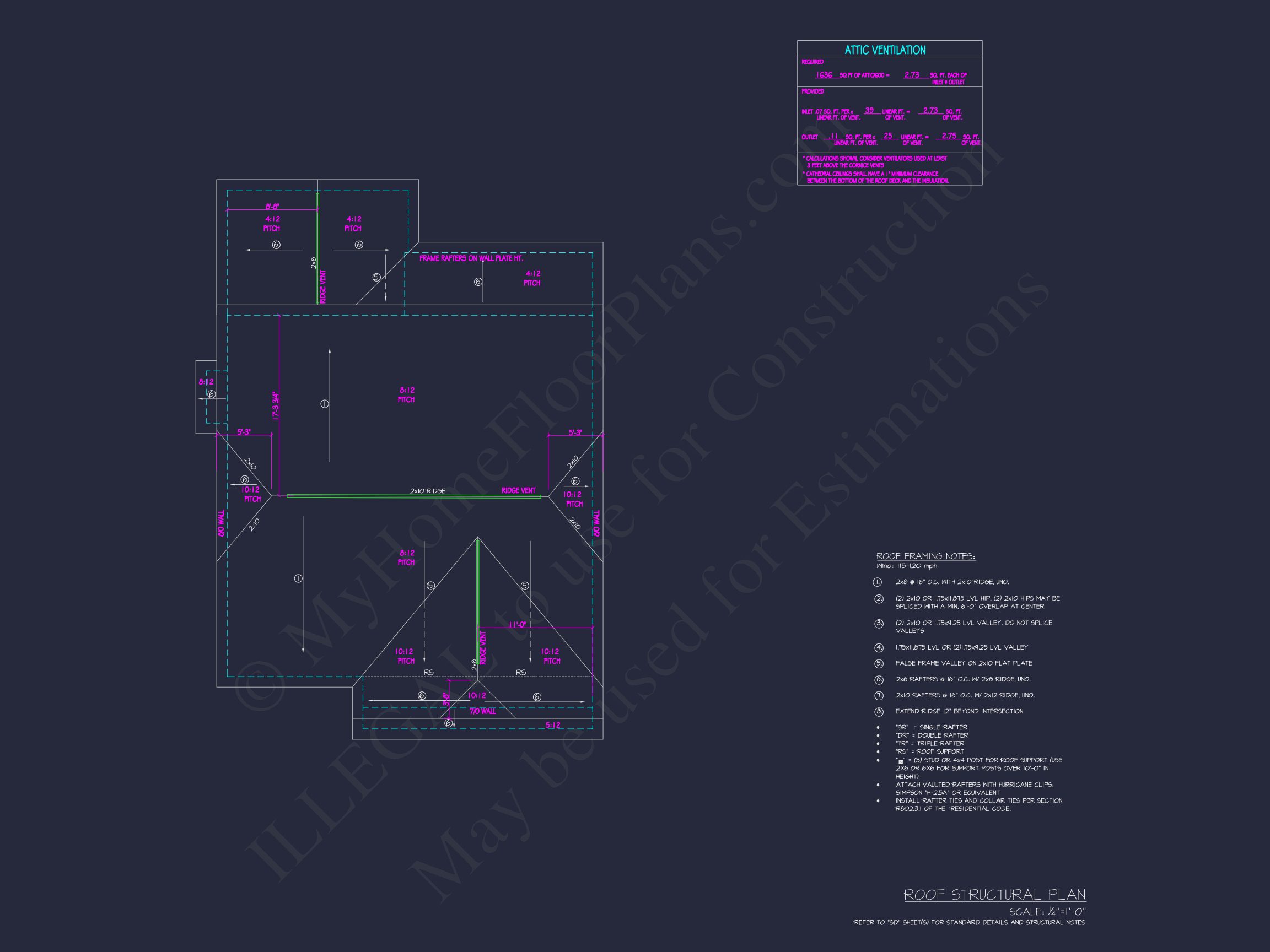 Modern house Plan with 2 Stories,CAD Blueprint & Features